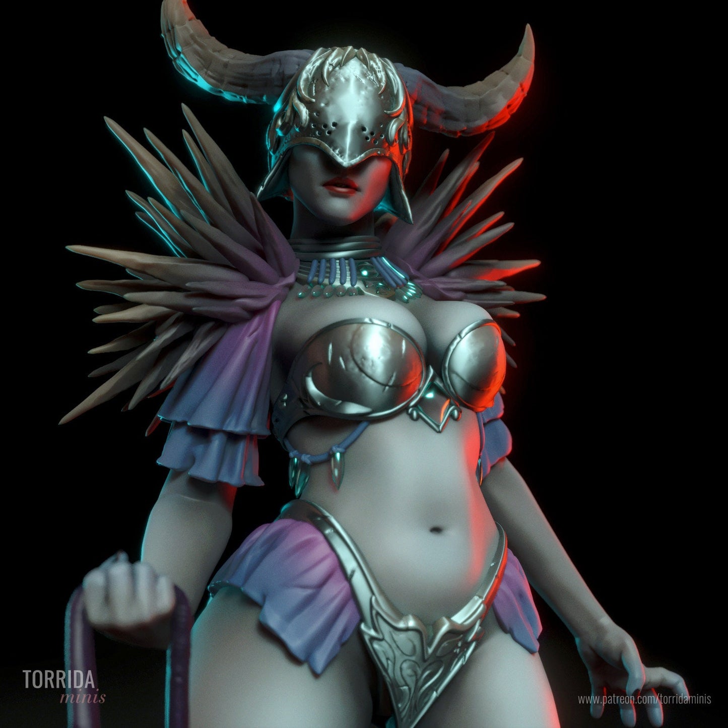 Bilha Dom Demon Woman Pin Up Statue & Miniature | Torrida Minis