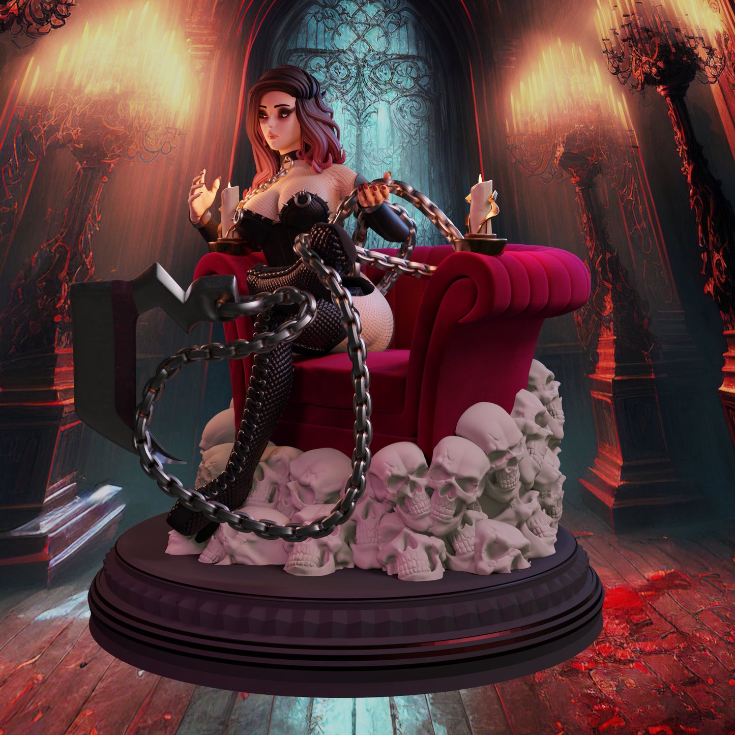 Vampire Queen Pin Up Statue & Miniature + Variant  | QB Works