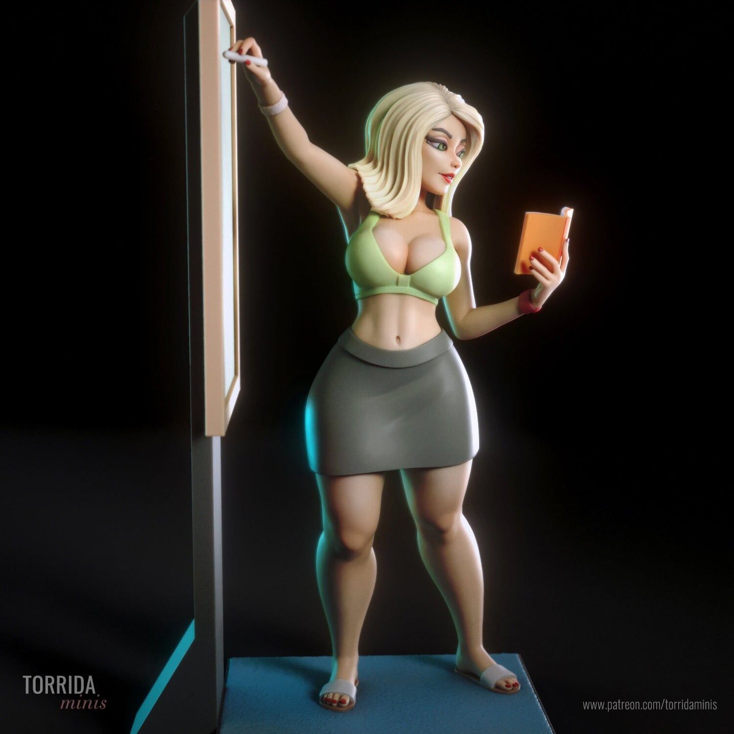 Sexy Teacher Mari Animated Pin Up Statue & Miniature | Torrida Minis