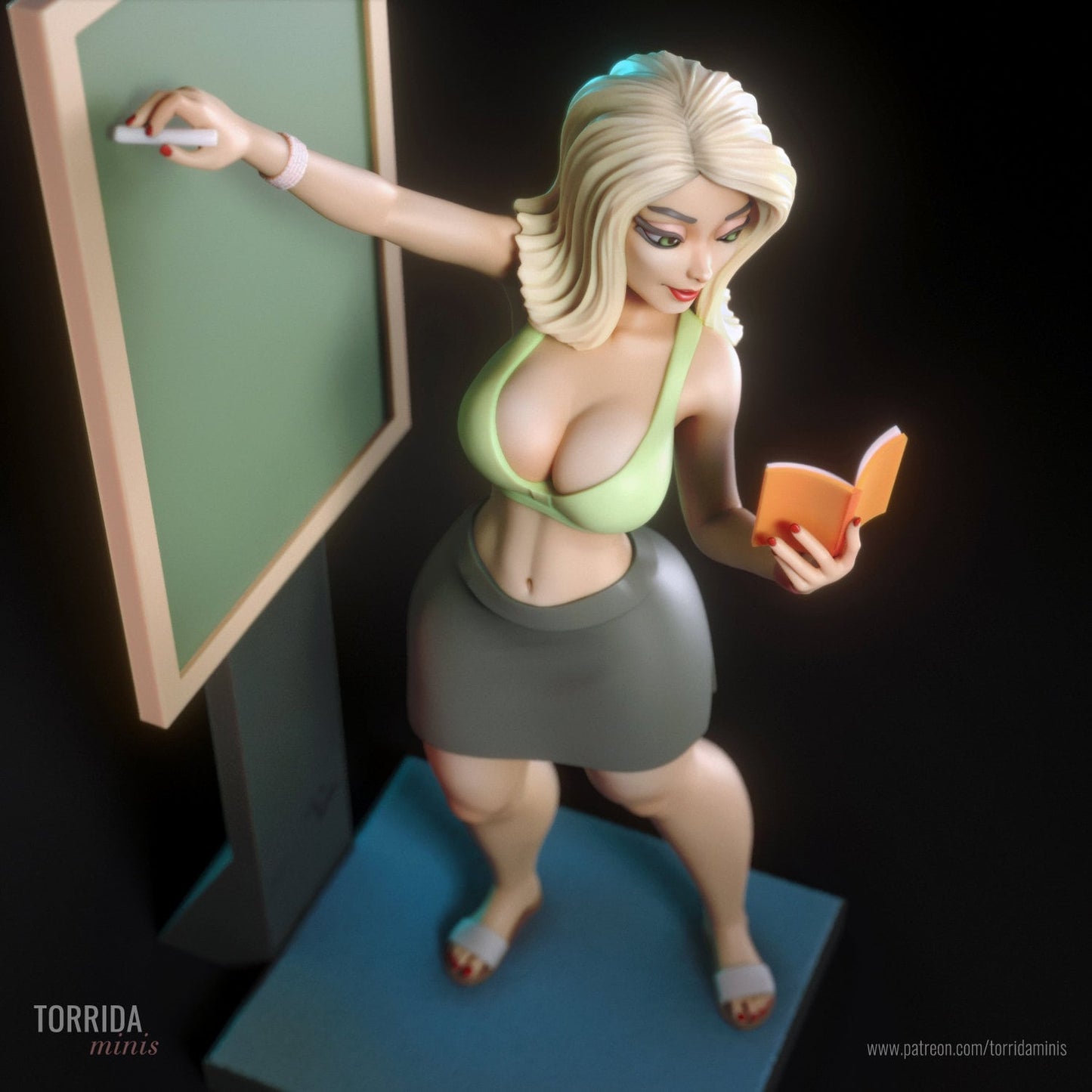 Sexy Teacher Mari Animated Pin Up Statue & Miniature | Torrida Minis