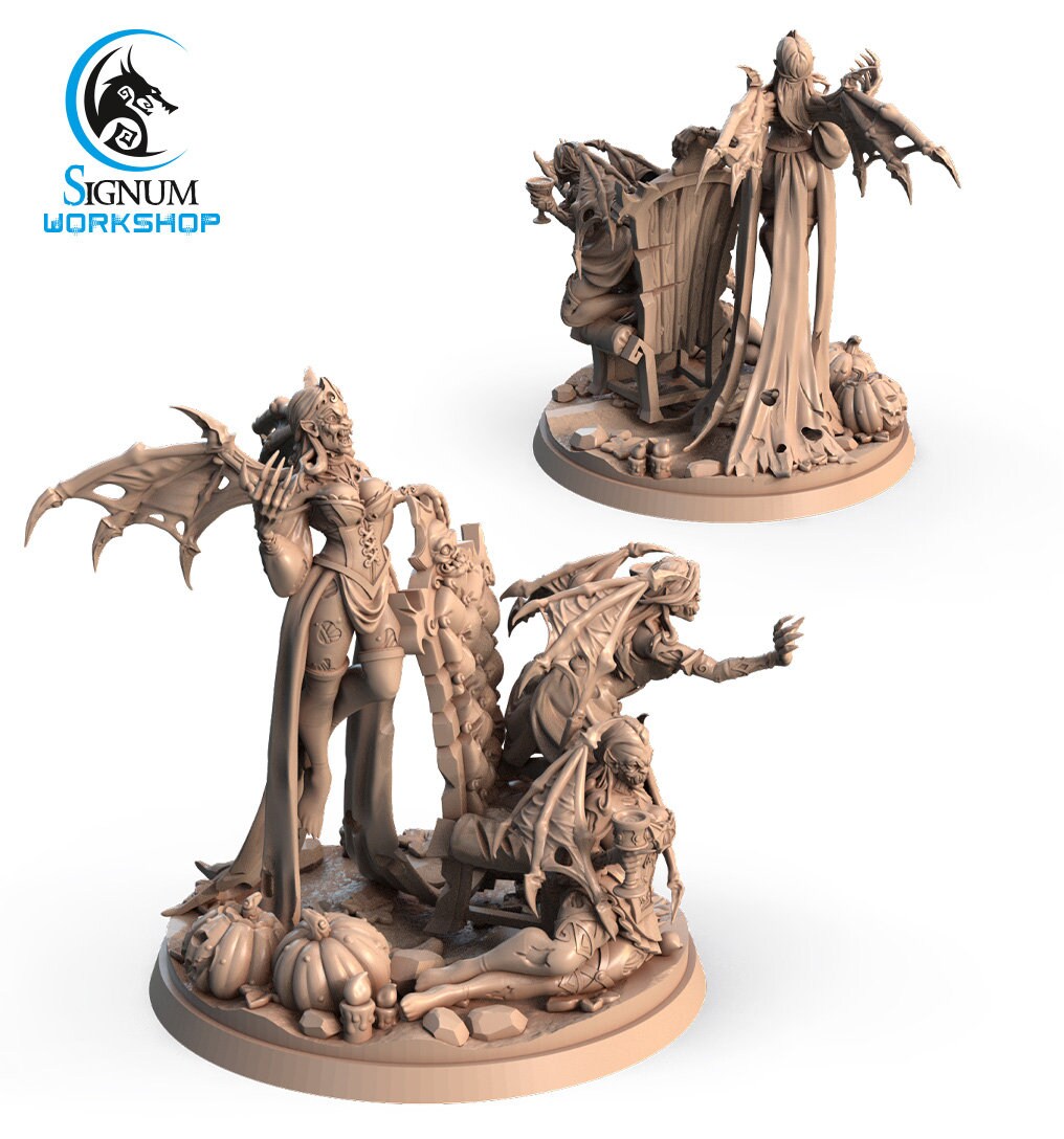 Angry Female Vampires Resin Figure | Vampire Hunters: The Nightfall | Legends of Signum