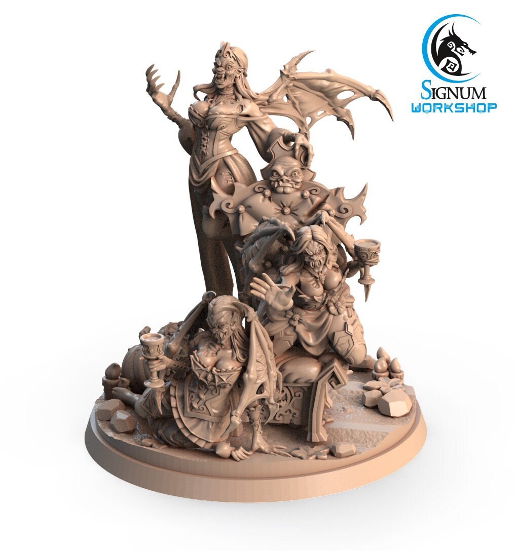 Angry Female Vampires Resin Figure | Vampire Hunters: The Nightfall | Legends of Signum