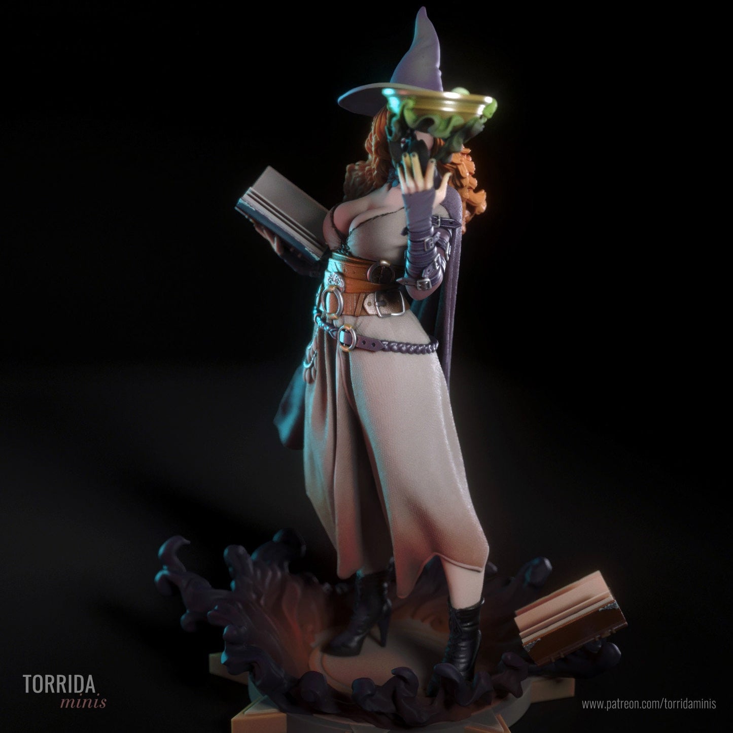 Sexy Fantasy Witch Sorceress Pin Up Statue & Miniature | Torrida Minis