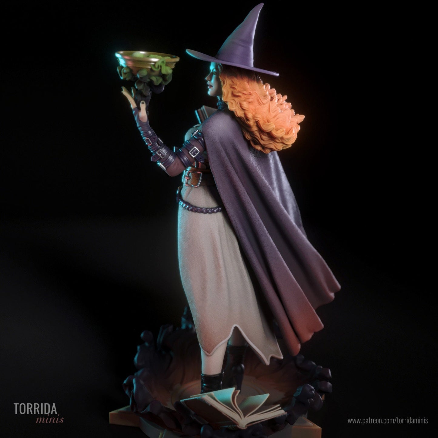 Sexy Fantasy Witch Sorceress Pin Up Statue & Miniature | Torrida Minis