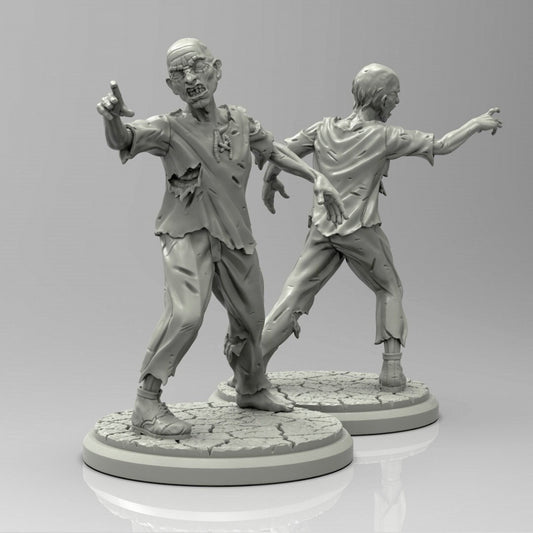 Zombies Lovecraft Mythos Resin Miniature Set  | In the Mouth of Fear Series RPG Miniatures Tabletop | Adaevy Creations