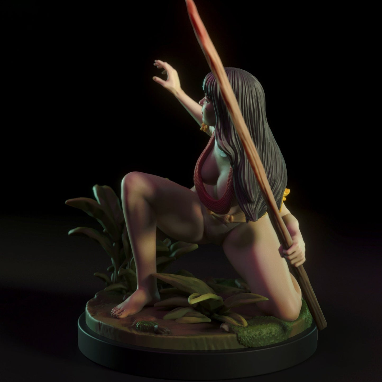 Tacira the Huntress Pinup Miniature & Statue | Torrida Minis