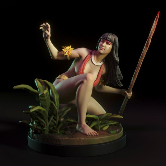 Tacira the Huntress Pinup Miniature & Statue | Torrida Minis