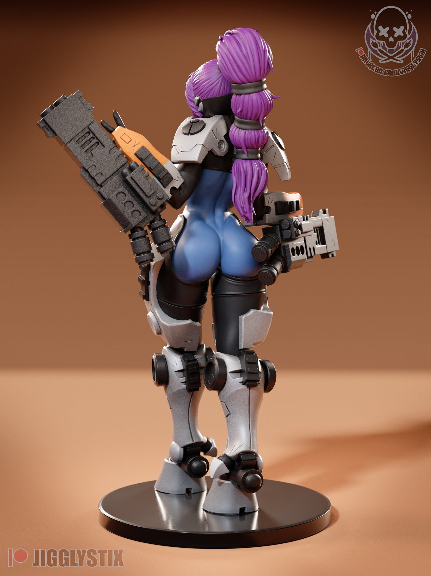 Alien Commander Pin Up Statue & Miniature | Jigglystix Pin-Up Factory