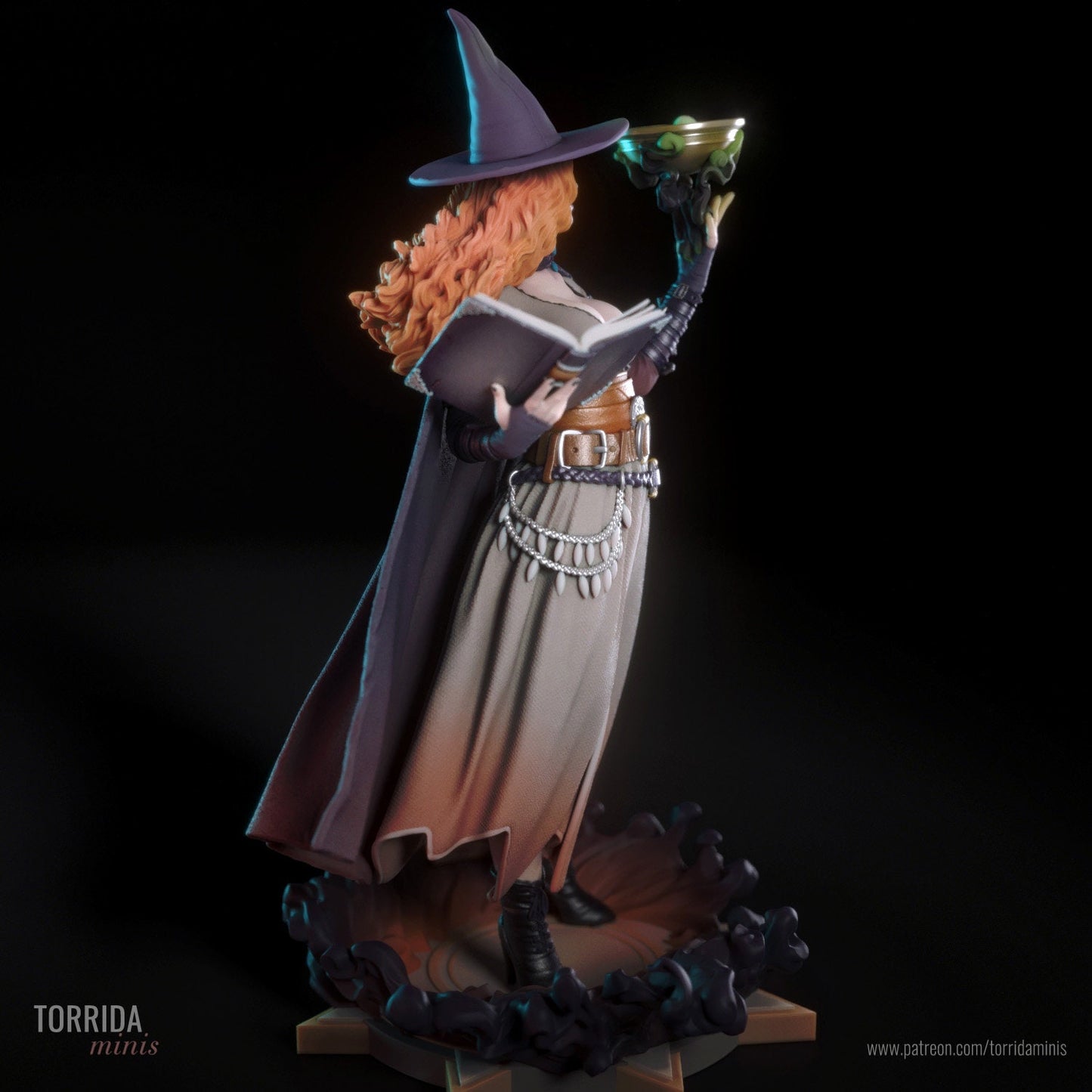 Sexy Fantasy Witch Sorceress Pin Up Statue & Miniature | Torrida Minis