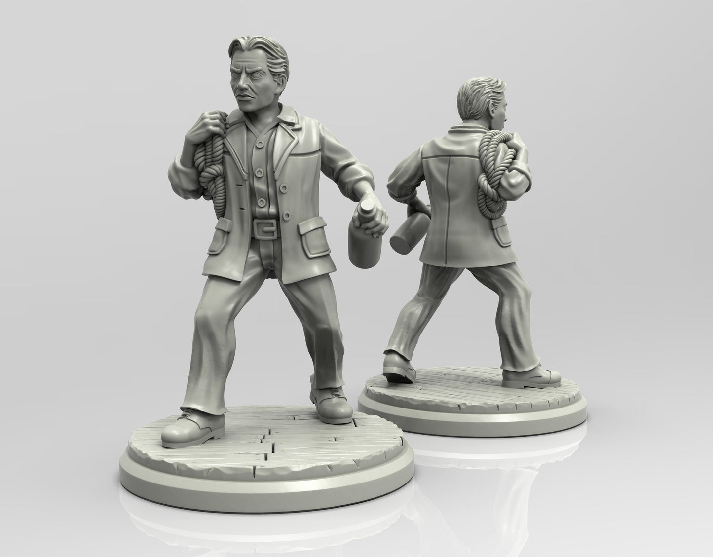 Cthulhu Investigators Lovecraft Resin Miniature Set | Beyond the Veil Series RPG Miniatures Tabletop | Adaevy Creations