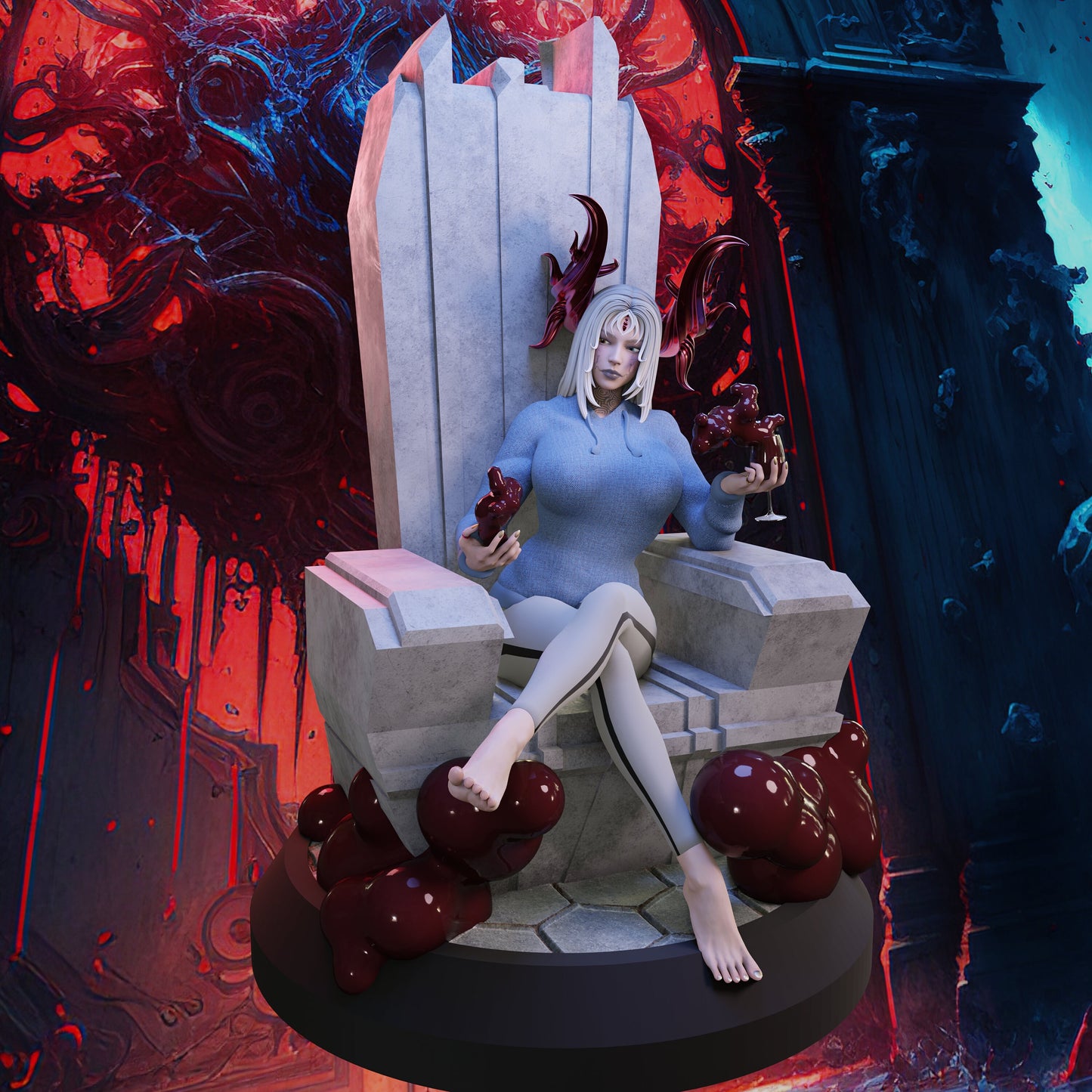 Blood Enchantress Pin Up Statue & Miniature + Variants  | QB Works