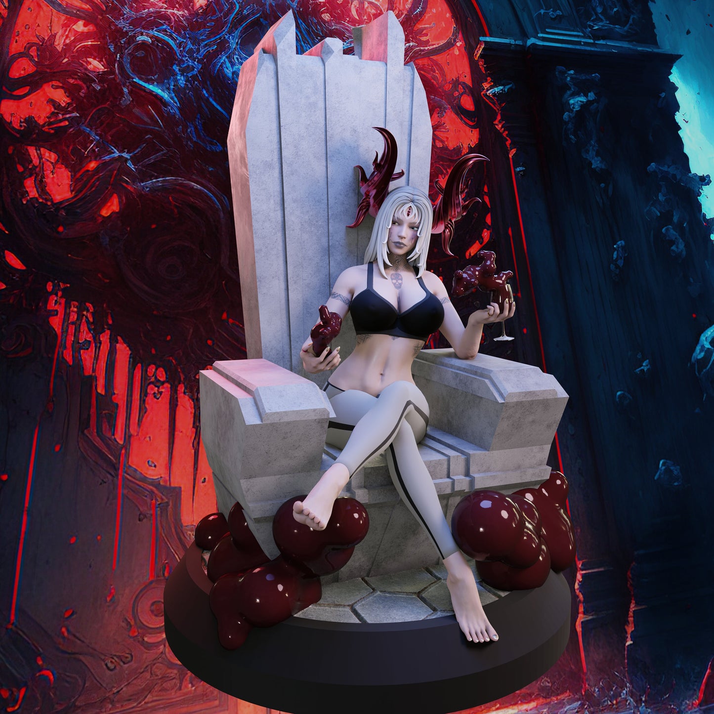 Blood Enchantress Pin Up Statue & Miniature + Variants  | QB Works