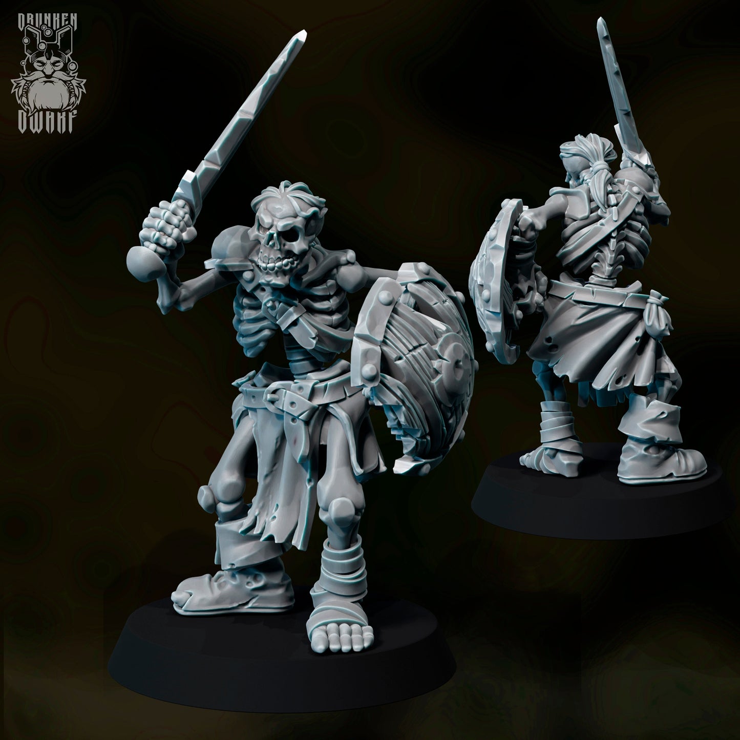 Skeleton War Band Resin Miniature Set | Drunken Dwarf Miniatures