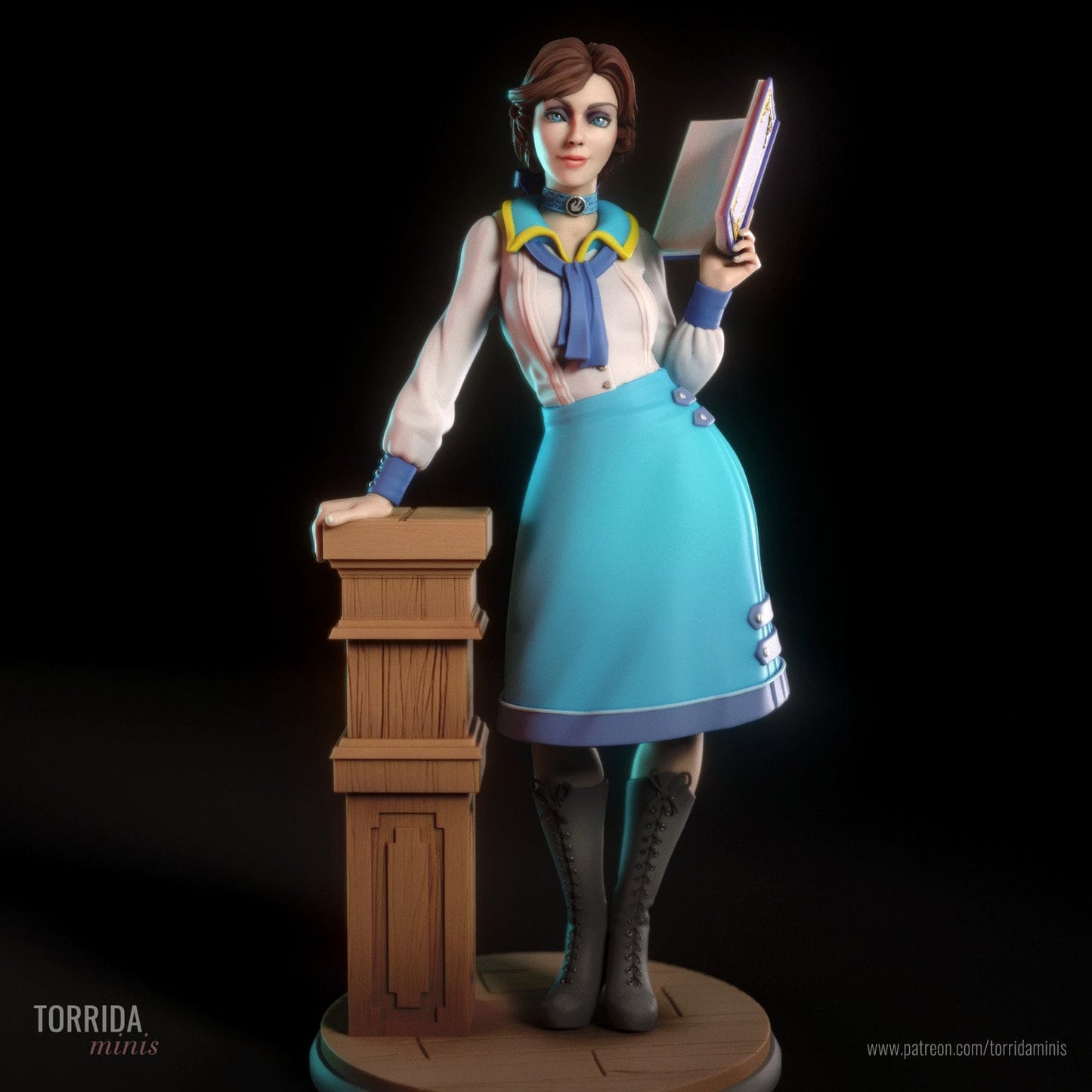 Inheritor of Columbia Steampunk Pin Up Statue & Miniature | Torrida Minis