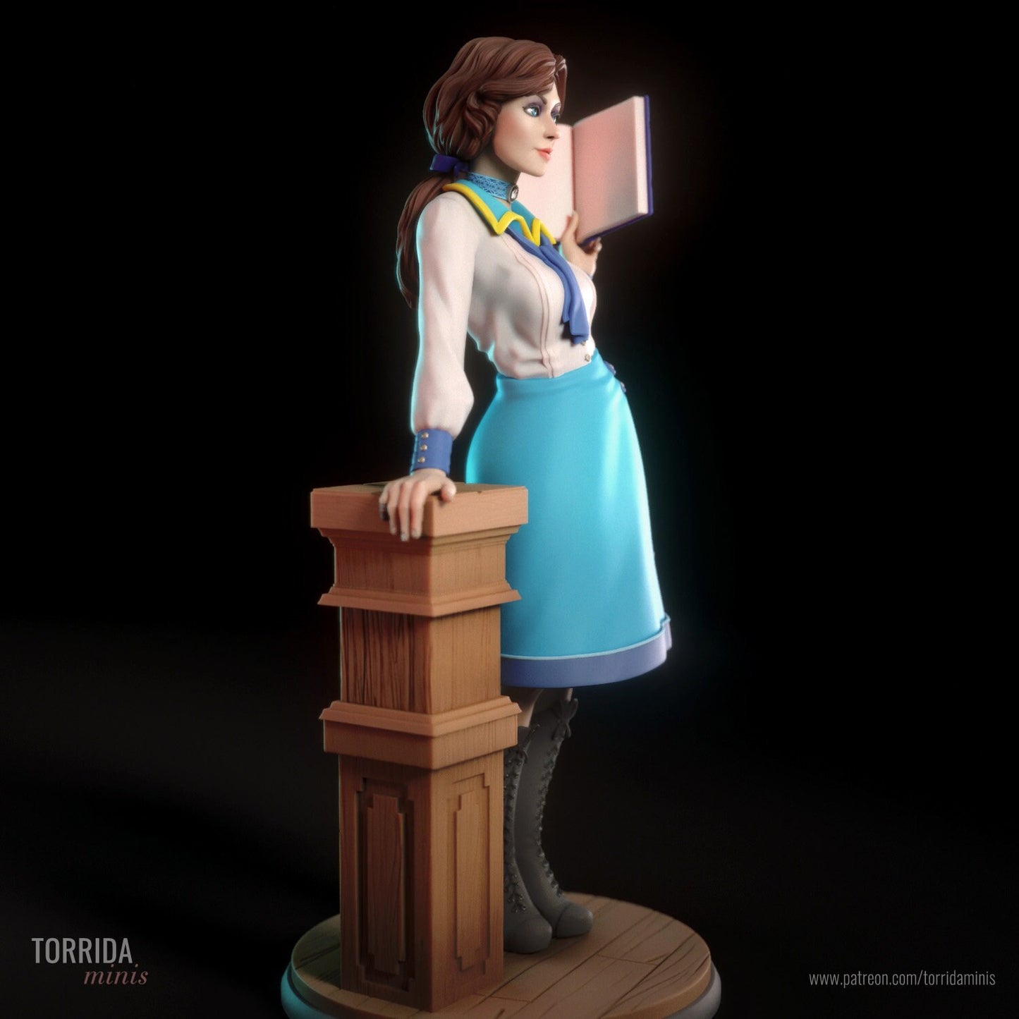 Inheritor of Columbia Steampunk Pin Up Statue & Miniature | Torrida Minis