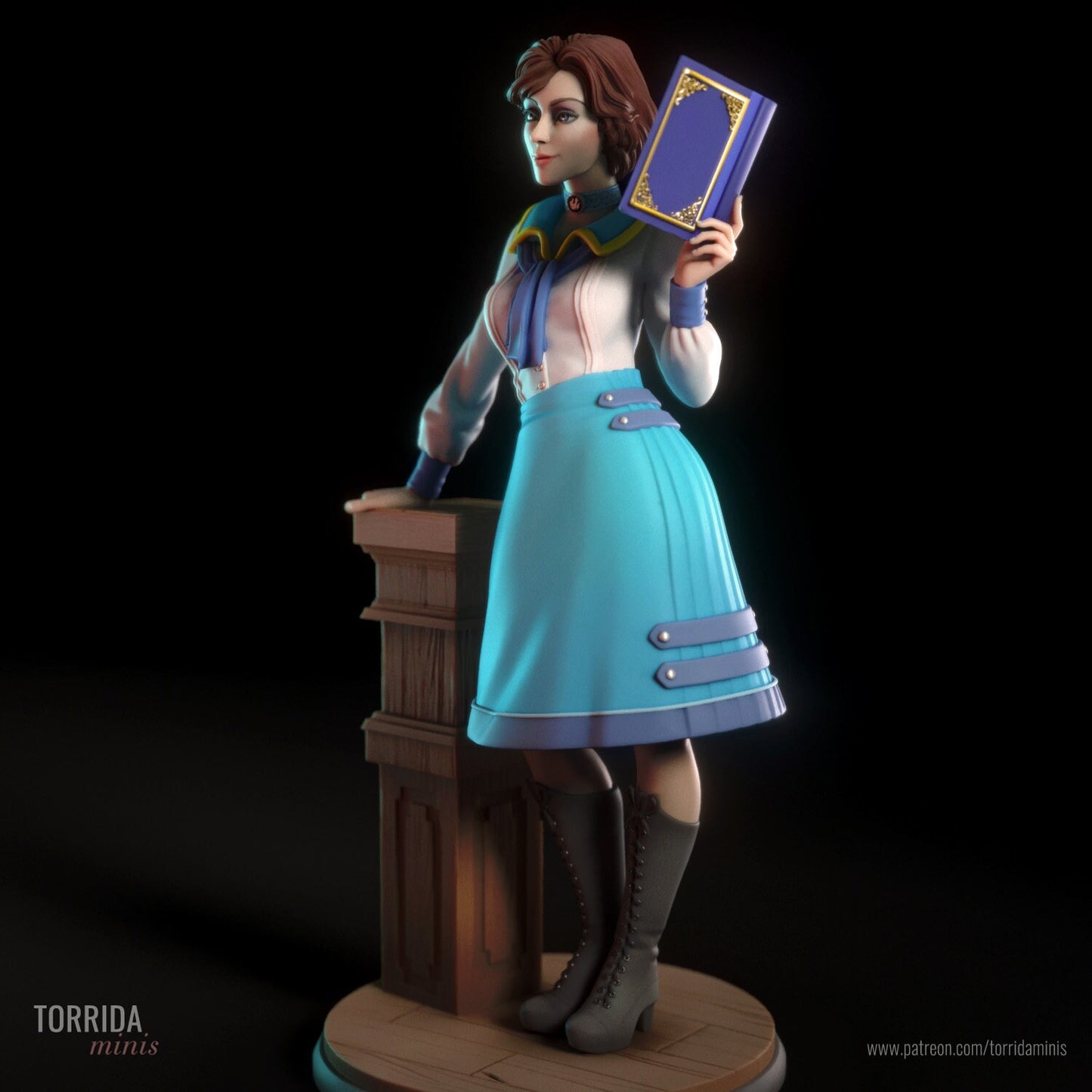 Inheritor of Columbia Steampunk Pin Up Statue & Miniature | Torrida Minis