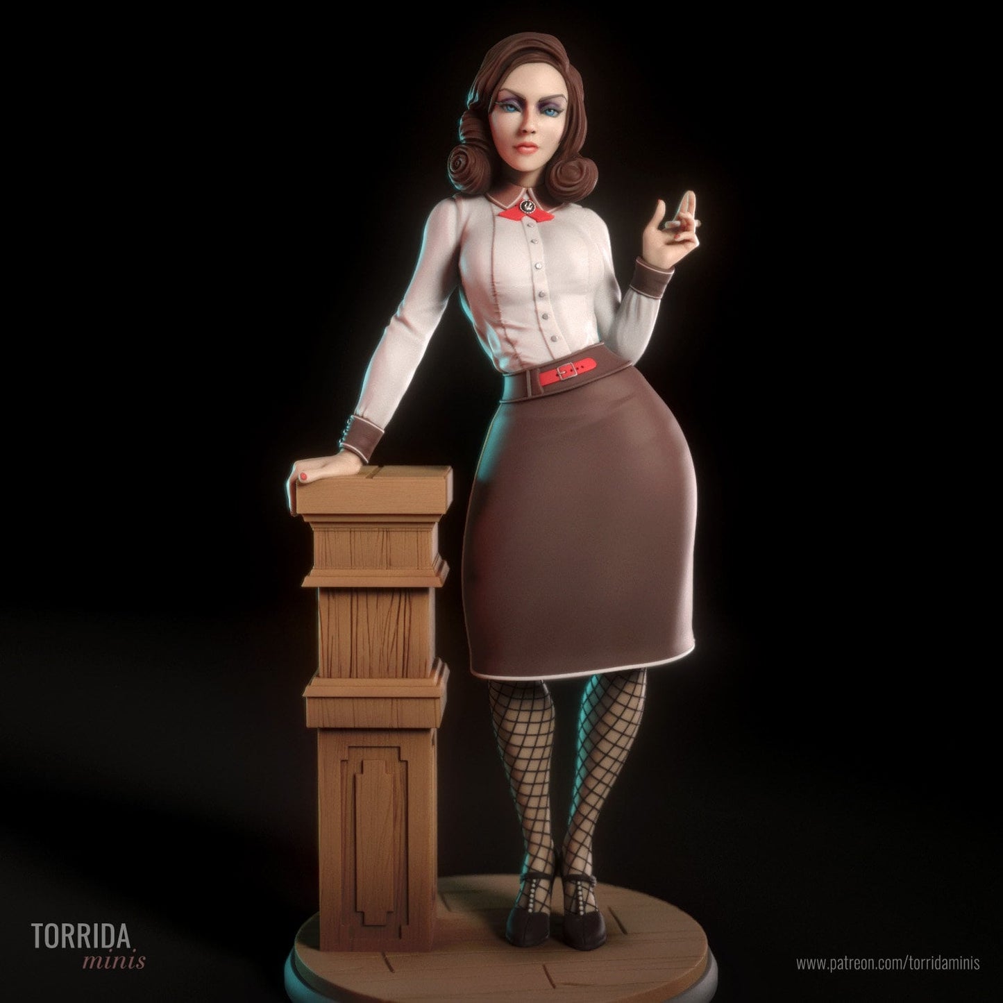 Inheritor of Columbia Steampunk Pin Up Statue & Miniature | Torrida Minis