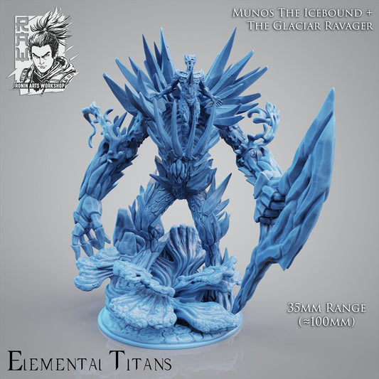 Elemental Titans Ice Golem Resin Miniature | Ronin Arts Workshop RAW