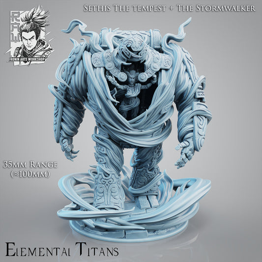 Elemental Titans Wind Golem Resin Miniature | Ronin Arts Workshop RAW