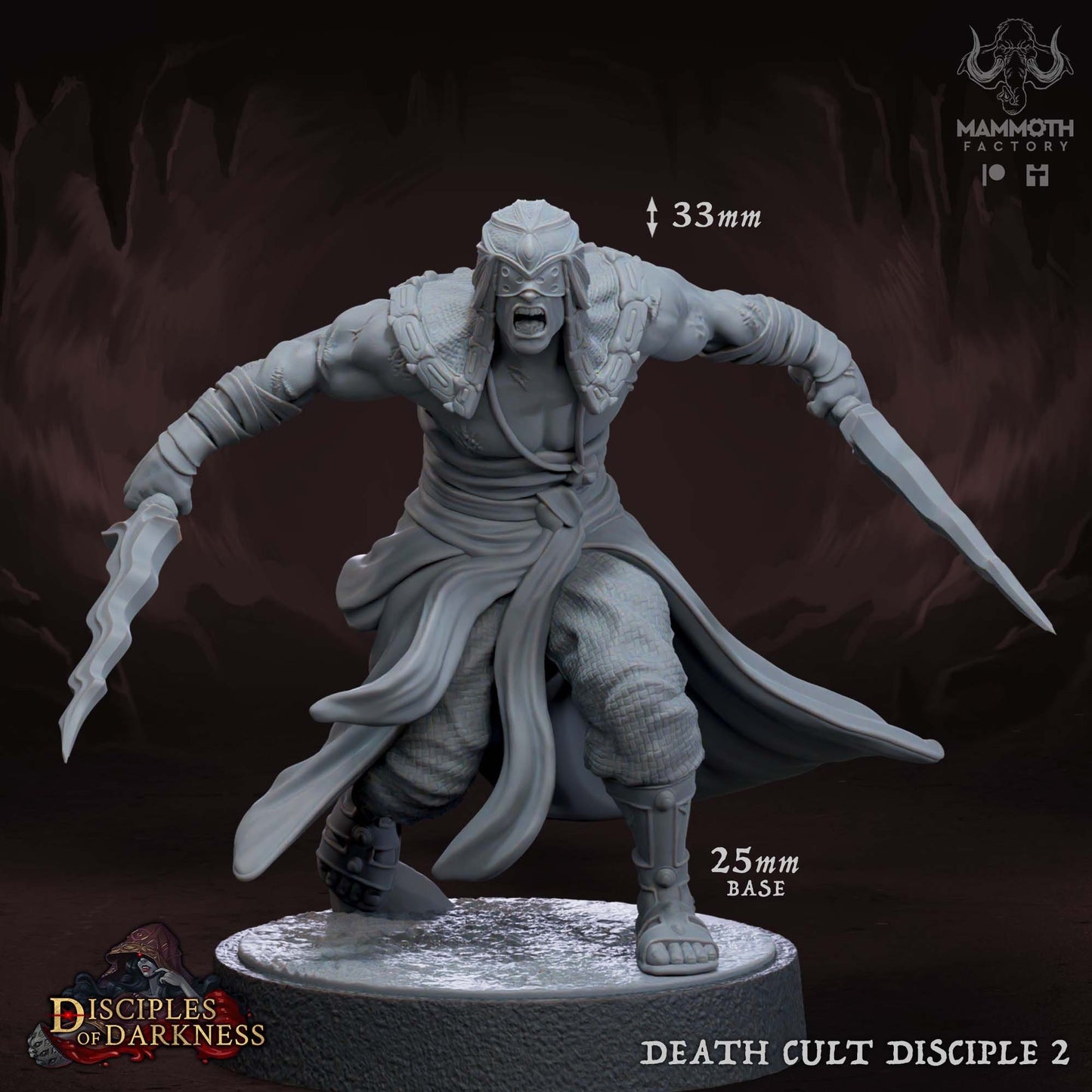 Death Cult Disciples Miniature Set | Disciples of Darkness Collection | Mammoth Factory