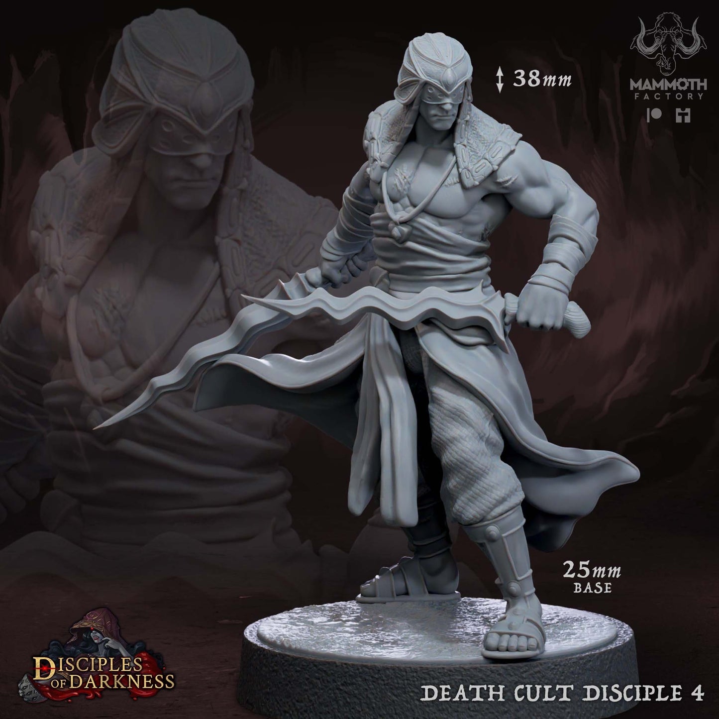 Death Cult Disciples Miniature Set | Disciples of Darkness Collection | Mammoth Factory