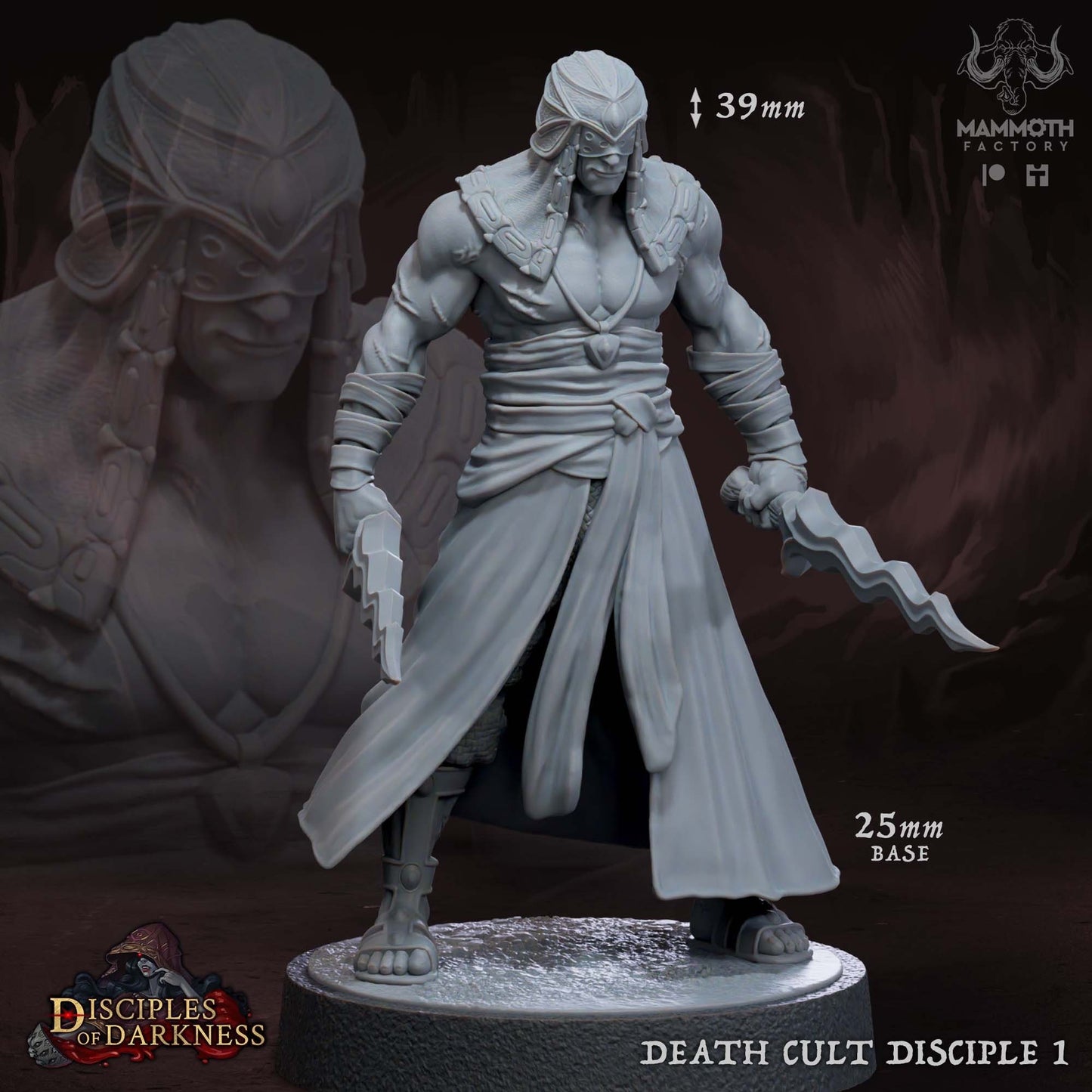 Death Cult Disciples Miniature Set | Disciples of Darkness Collection | Mammoth Factory