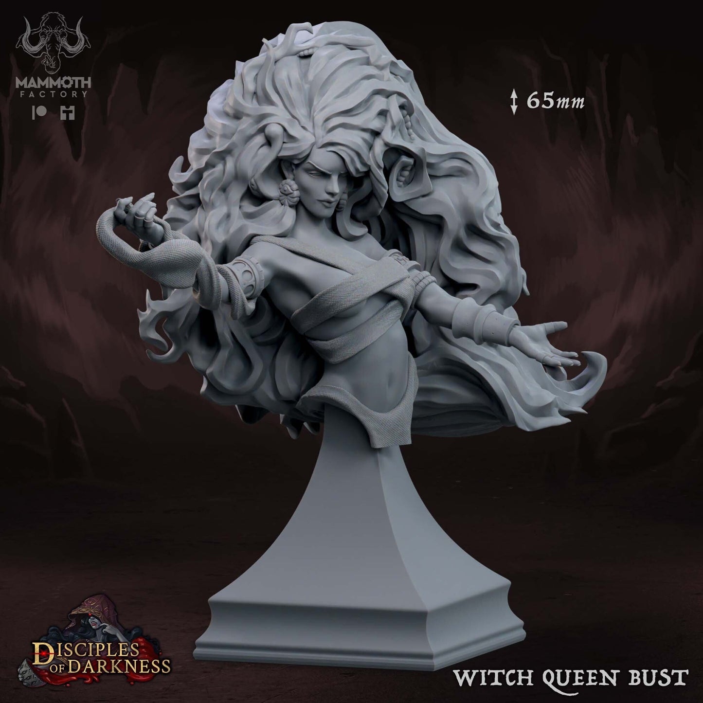 Witch Queen Bust | Disciples of Darkness Collection | Mammoth Factory