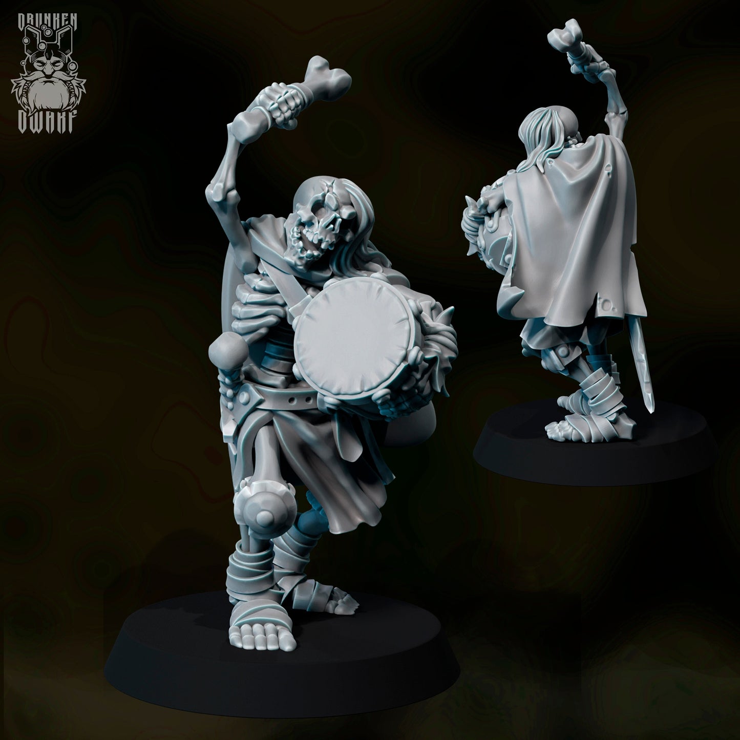 Skeleton War Band Resin Miniature Set | Drunken Dwarf Miniatures