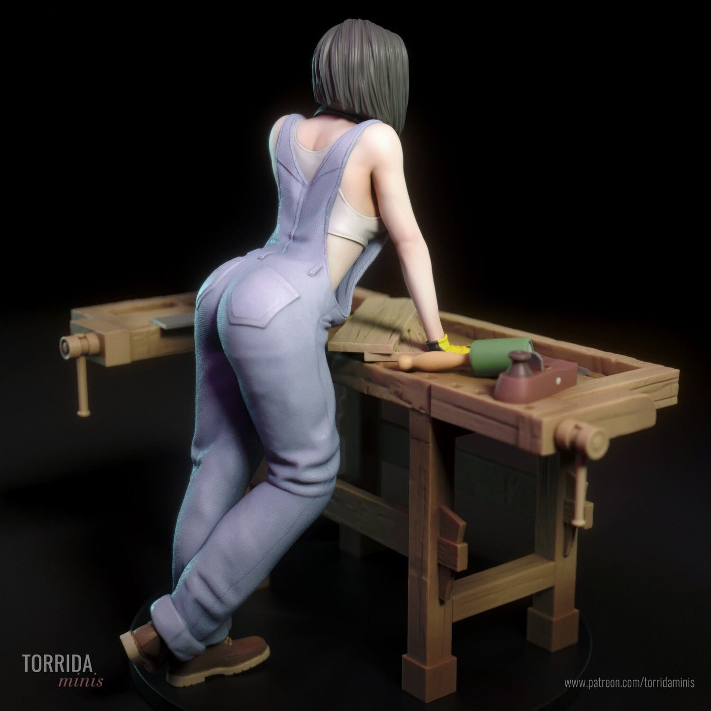 Kate the Carpenter Pin Up Statue & Miniature | Torrida Minis