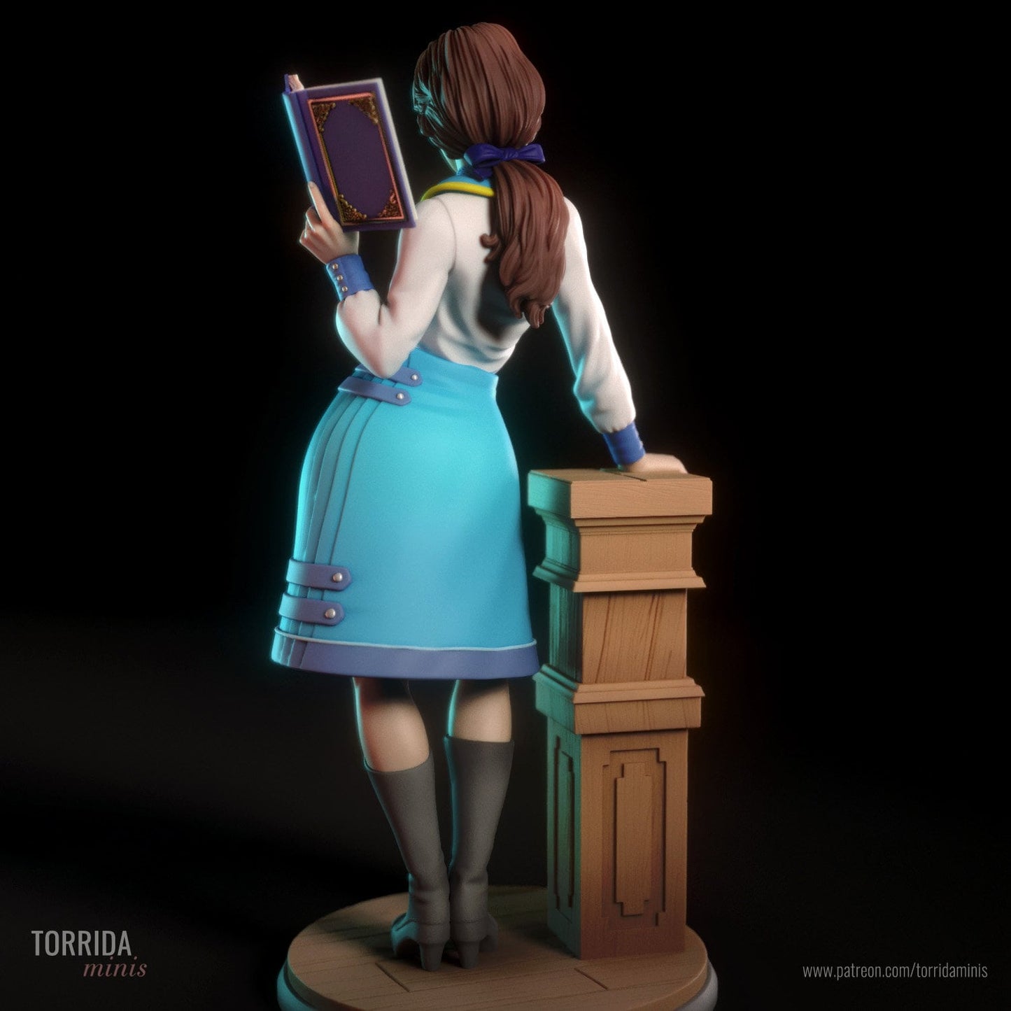 Inheritor of Columbia Steampunk Pin Up Statue & Miniature | Torrida Minis