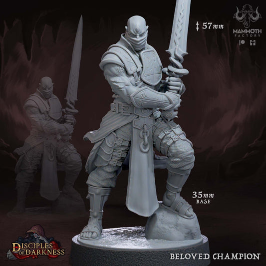 Beloved Champion Tabletop Miniature | Disciples of Darkness Collection | Mammoth Factory