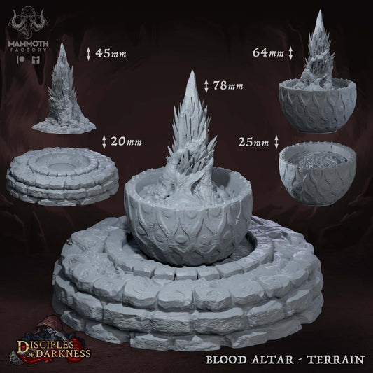 Blood Altar Tabletop Miniature | Disciples of Darkness Collection | Mammoth Factory