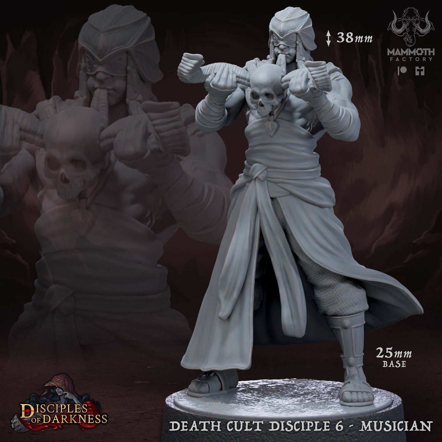 Death Cult Disciples Miniature Set | Disciples of Darkness Collection | Mammoth Factory