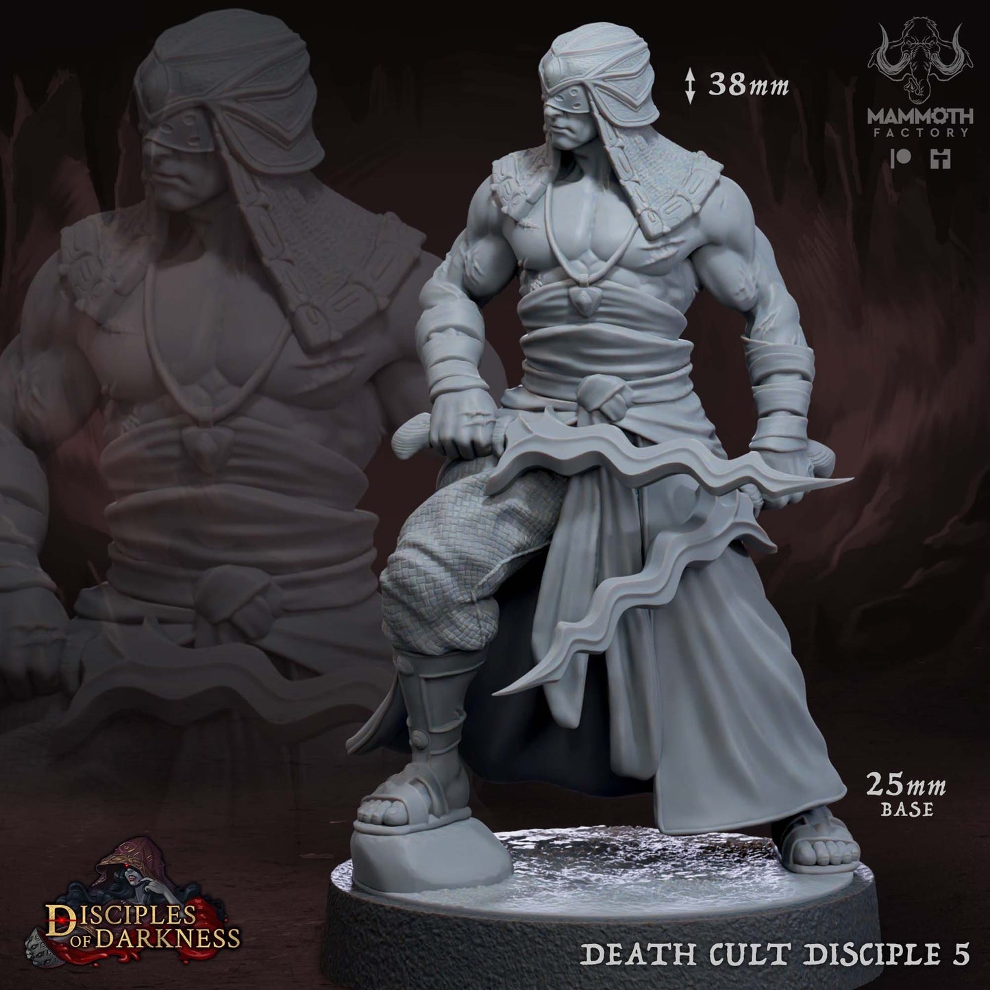 Death Cult Disciples Miniature Set | Disciples of Darkness Collection | Mammoth Factory