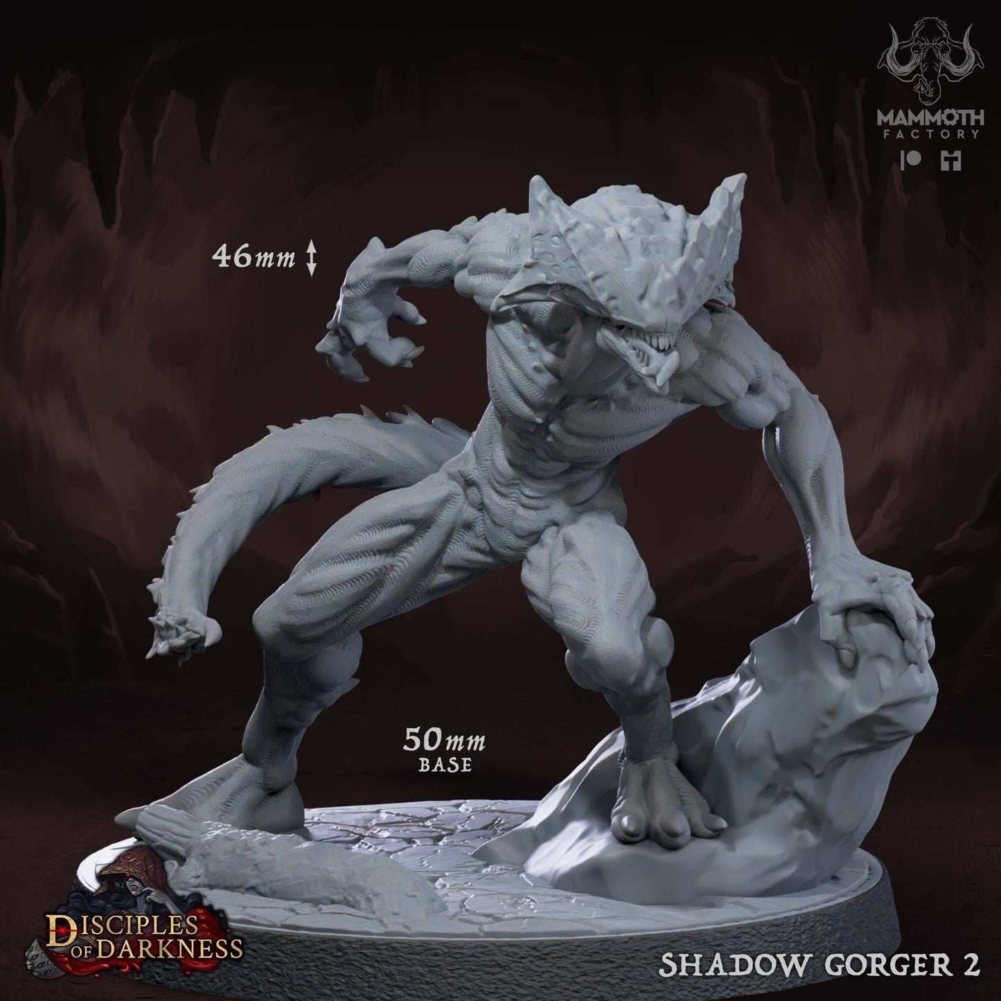 Shadow Gorgers Miniature Set | Disciples of Darkness Collection | Mammoth Factory