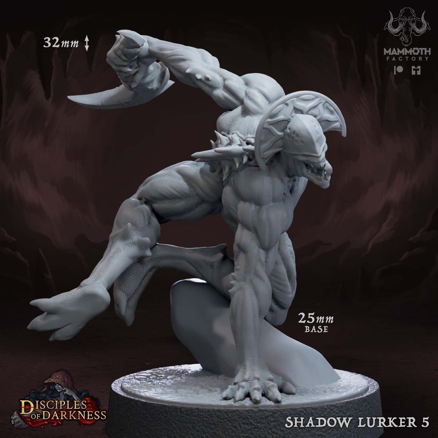 Shadow Lurkers Miniature Set | Disciples of Darkness Collection | Mammoth Factory