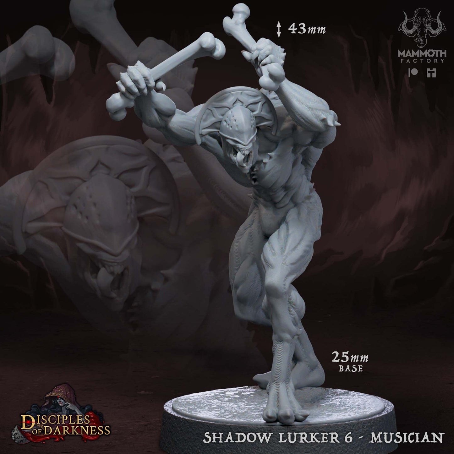 Shadow Lurkers Miniature Set | Disciples of Darkness Collection | Mammoth Factory